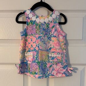 Lilly Pulitzer Girls Knit Shift Dress with Bloomer Patchwork Dress